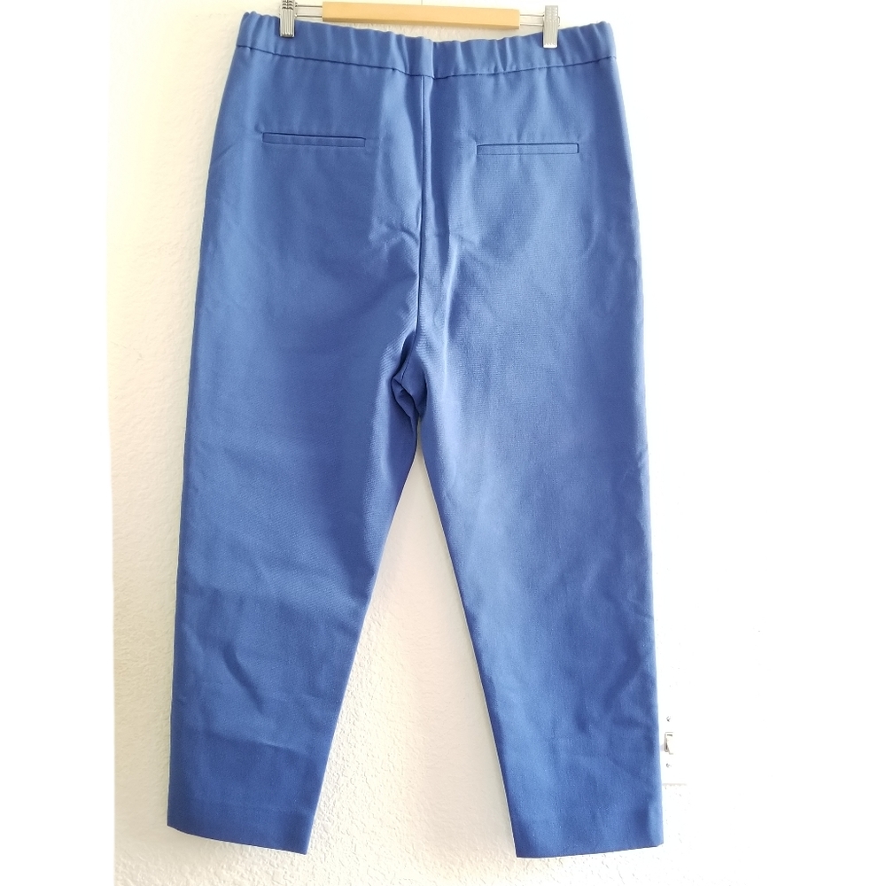Marni Classic Tapered Leg Cropped Pants Size 10 Blue - Picture 2 of 10